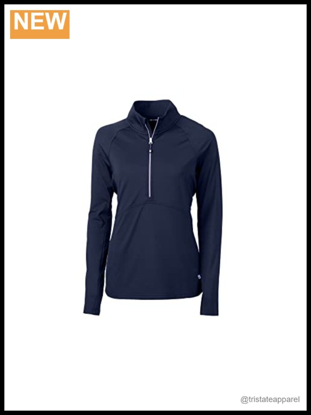 Women's Eco Knit Half Zip Pullover Long Sleeve Recycled Polyester Spandex